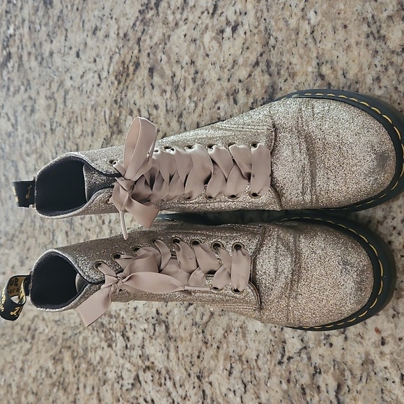 Dr. Martens 1460 Pascal Glitter Boots - Picture 2 of 5